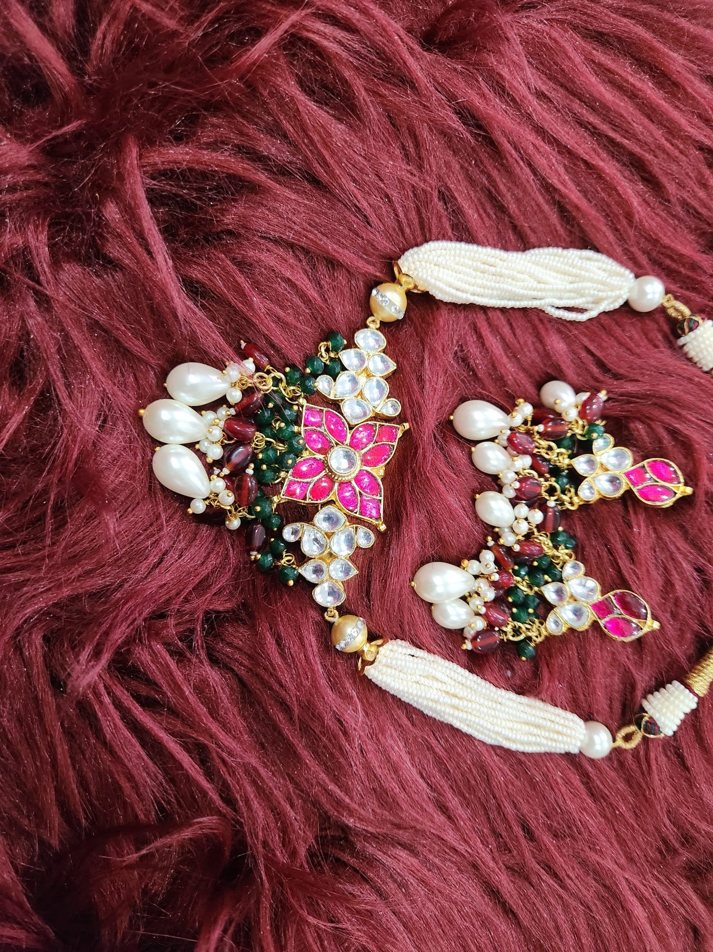 Pachi Kundan Necklace